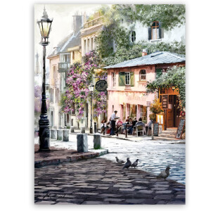 Styler CA-12258 репродукция На углу улицы на холсте 60X80см