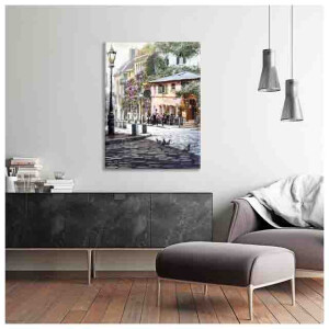 Styler CA-12258 репродукция На углу улицы на холсте 60X80см