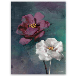 Styler CA-12521 репродукция Фиолетовая роза на холсте 60X80см