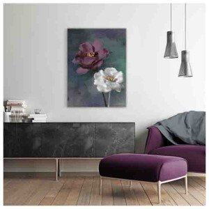 Styler CA-12521 репродукция Фиолетовая роза на холсте 60X80см