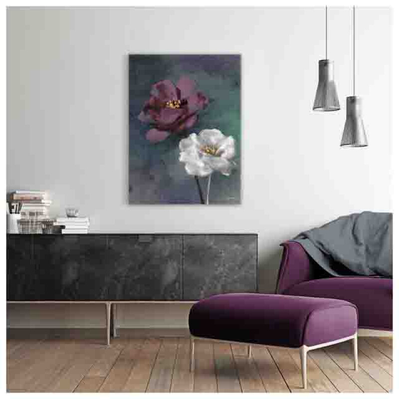 Styler CA-12521 репродукция Фиолетовая роза на холсте 60X80см