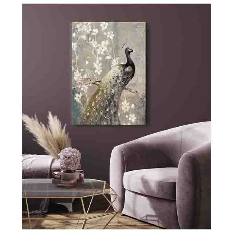 Styler CA-12802 репродукция Золотой павлин на холсте 60X80см