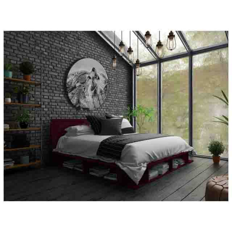 Styler GL-01179 репродукция Волки на стекле диаметр 70см