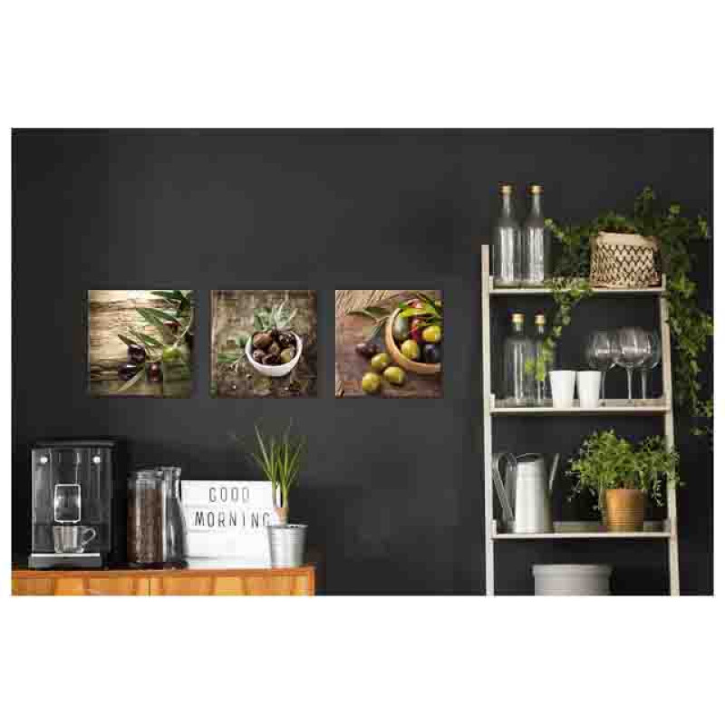 Styler GL00909 репродукция Оливки 3 на стекле ,30X30см