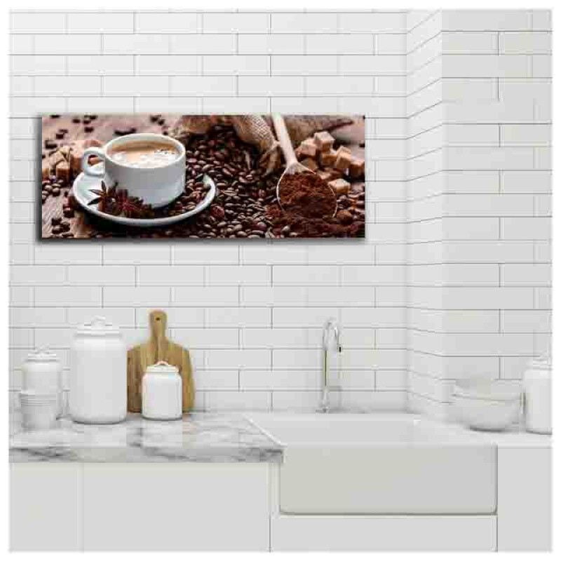 Styler GL01813 репродукция Кофе на стекле 30X80см