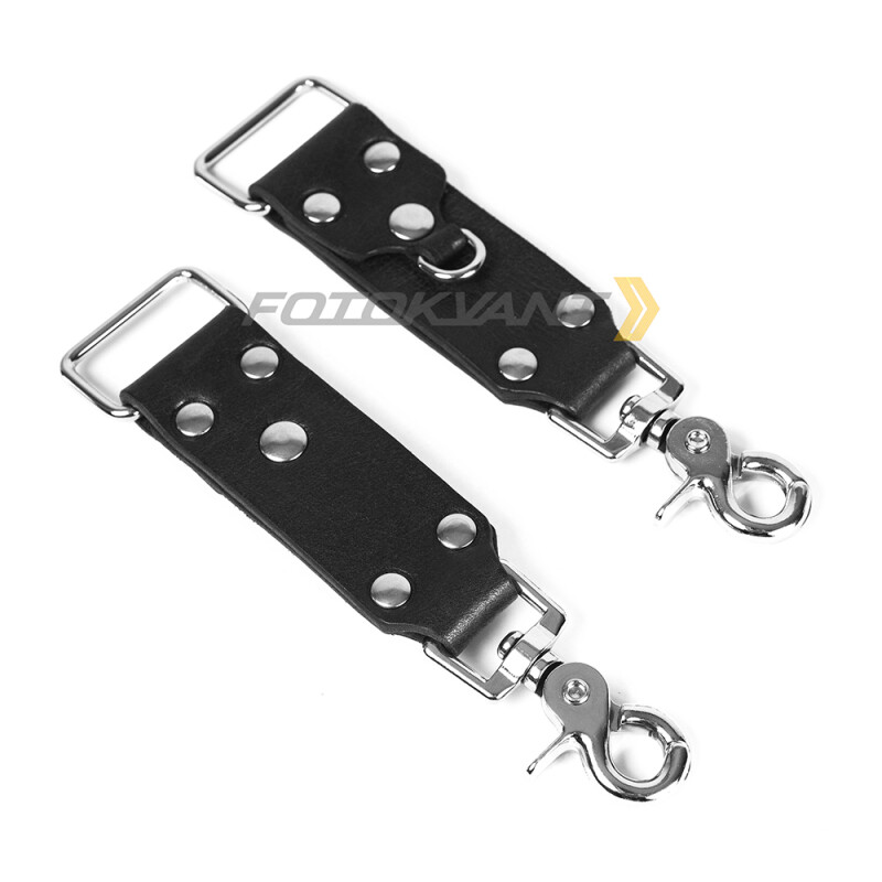 Fotokvant STL-02 ремень кожаный для двух камер черный