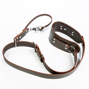 Fotokvant STL-03 ремень кожаный для одной камеры цвет шоколад