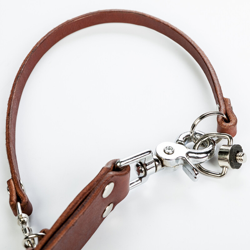 Fotokvant STL-04 ремень кожаный для одной камеры цвет коньяк