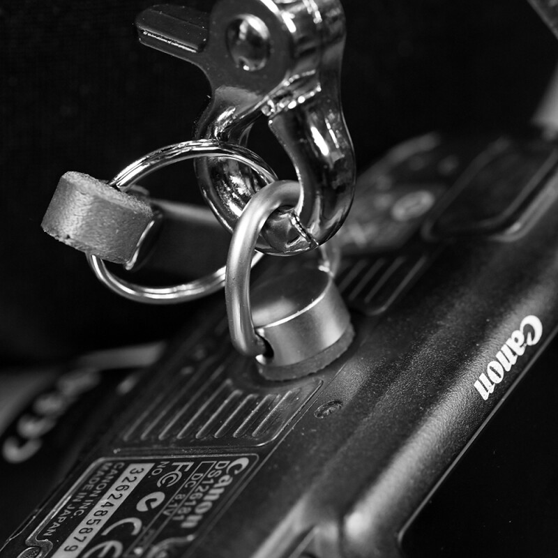 Fotokvant STL-02 ремень кожаный для двух камер черный