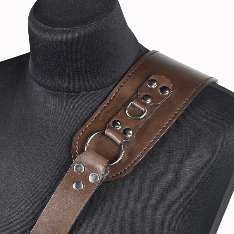 Fotokvant STL-03 ремень кожаный для одной камеры цвет шоколад