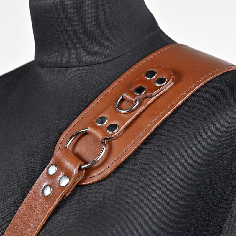 Fotokvant STL-04 ремень кожаный для одной камеры цвет коньяк