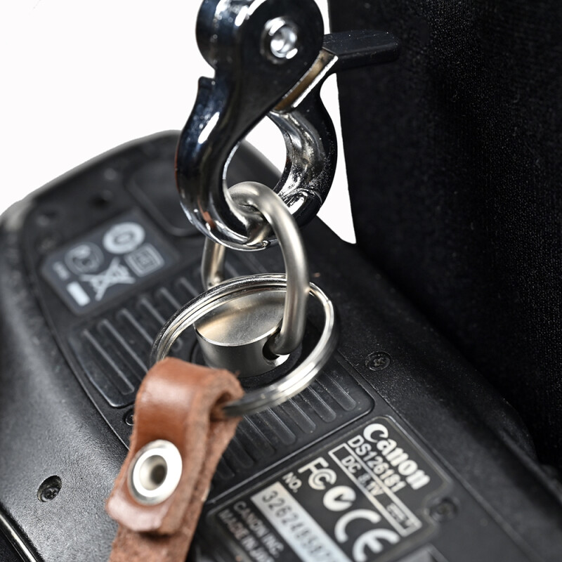 Fotokvant STL-06 ремень кожаный для двух камер цвет коньяк