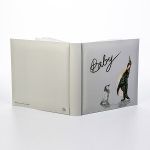 Walther FA-269-1 Stewo фотоальбом детский 50 белых страниц 26x25 серый пингвин