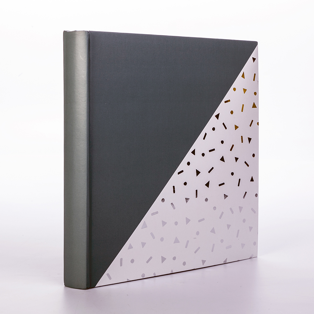 Walther FA-237-A Unite фотоальбом 50 белых страниц 26x25 серый с серебряным тиснением