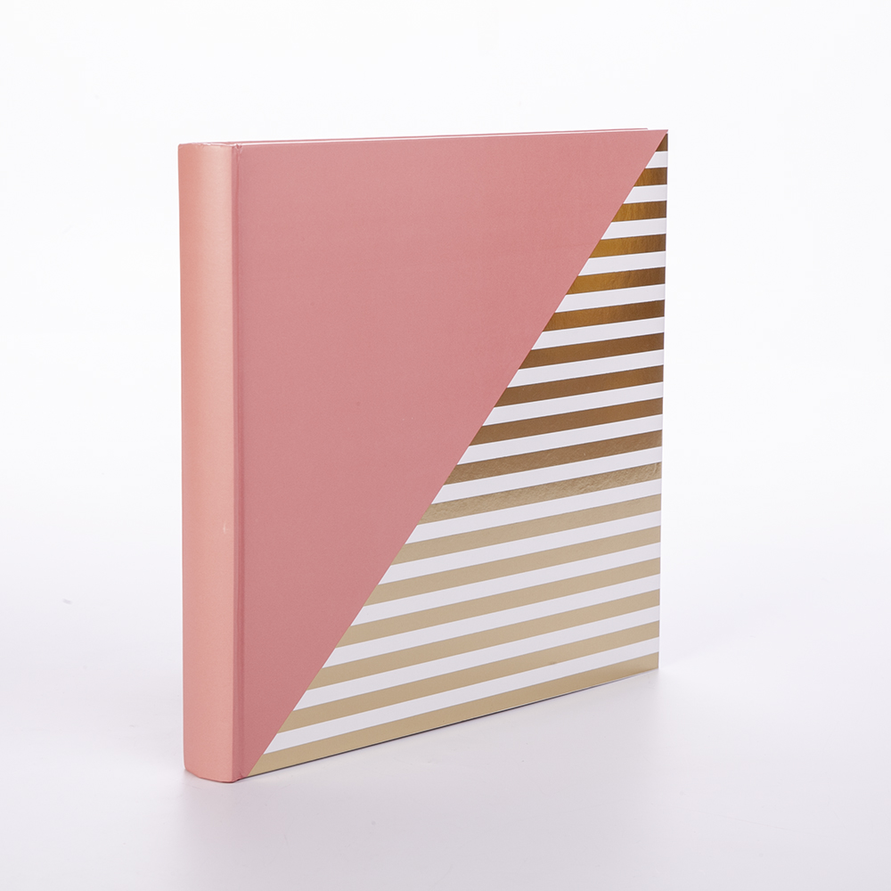 Walther FA-237-R Unite фотоальбом 50 белых страниц 26x25 розовый с золотым тиснением