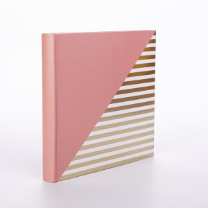 Walther FA-237-R Unite фотоальбом 50 белых страниц 26x25 розовый с золотым тиснением