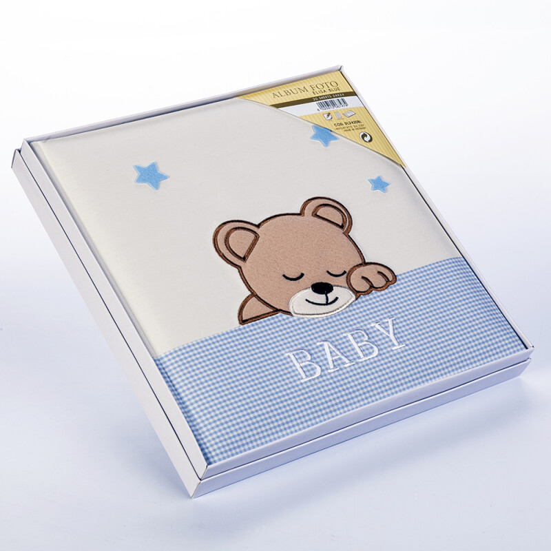 ZEP DL2420BL ELISA BLUE детский фотоальбом в коробке 40 белых страниц 24x24 голубой