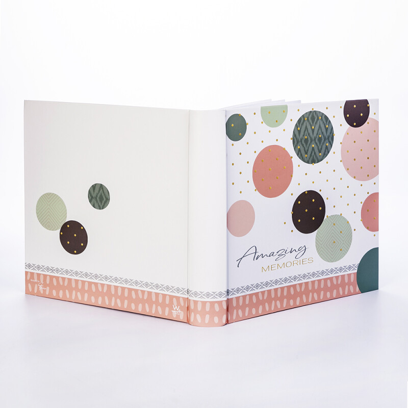 Walther MX-485-R Amazing Memories фотоальбом 100 белых страниц 30x30 лососевый