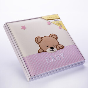 ZEP DL2420PK ELISA PINK детский фотоальбом в коробке 40 белых страниц 24x24 розовый