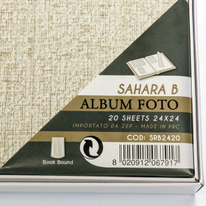 ZEP SRB2420 Sahara фотоальбом в коробке 40 белых страниц 24x24 бежевый