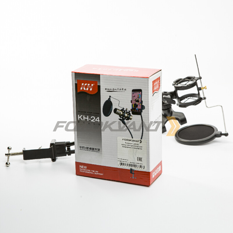 Fotokvant LSS-24 настольное крепление для микрофона и смартфона для блогера
