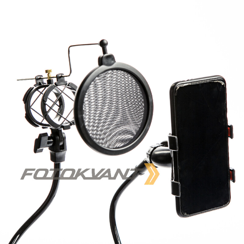 Fotokvant LSS-24 настольное крепление для микрофона и смартфона для блогера