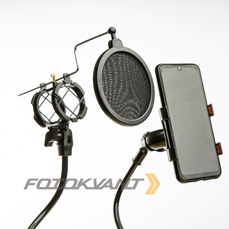 Fotokvant LSS-24 настольное крепление для микрофона и смартфона для блогера