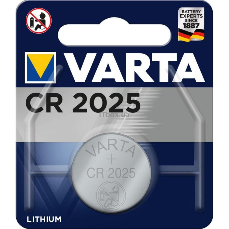 Varta CR2025 3V литиевая батарейка круглая