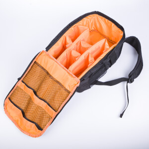 Fotokvant GBK-002-BO рюкзак для фототехники черный с оранжевой строчкой