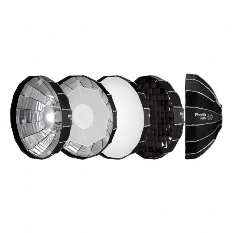 Phottix 82762 Rani 60 Folding Beauty Dish софтрефлектор серебряный 60 см
