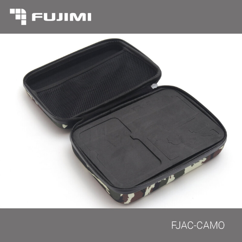 Fujimi FJAC-CAMO ударопрочный кейс для экшн-камер и аксессуаро 21х15х6см