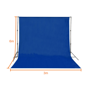 E-IMAGE MB36 blue фон муслиновый синий 3х6м