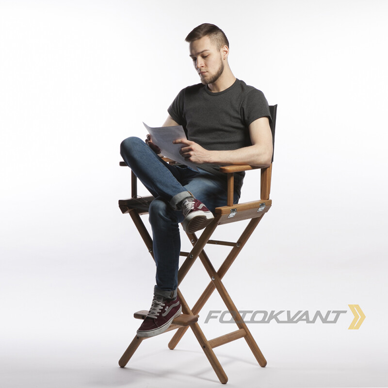 Fotokvant АСь-2 стул режиссера высокий цвета орех