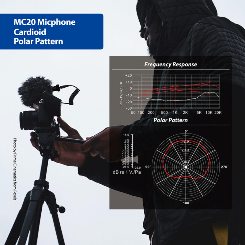 Phottix 99918 MC-20 комплект микрофона с держателем для телефона