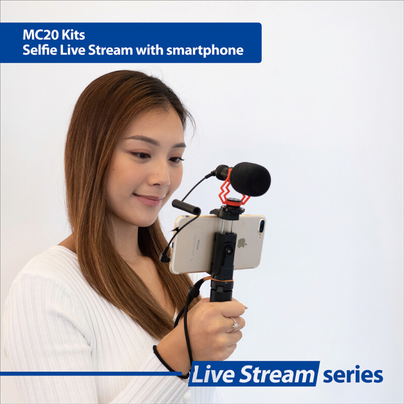 Phottix 99918 MC-20 комплект микрофона с держателем для телефона