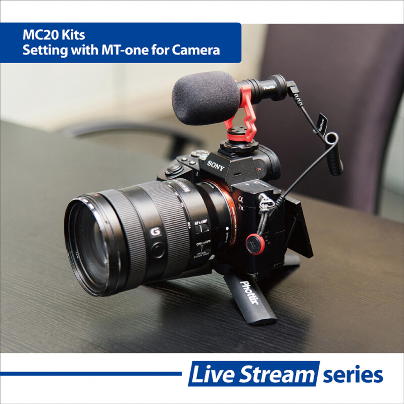 Phottix 99918 MC-20 комплект микрофона с держателем для телефона