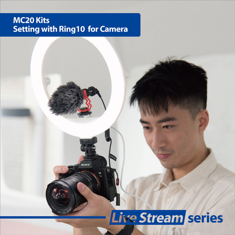 Phottix 99918 MC-20 комплект микрофона с держателем для телефона