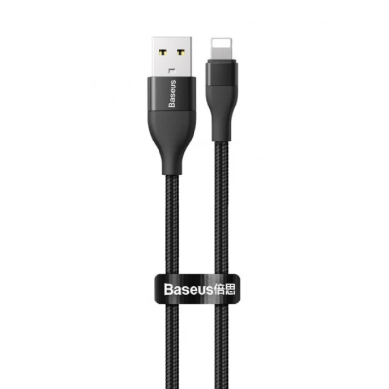 Baseus CATLYW-G01 кабель черный с USB-A на Type-C и переходником на lightning 18W MAX 1 м