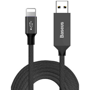 Baseus CALYW-M01 кабель черный с USB на lightning 3A 5 м
