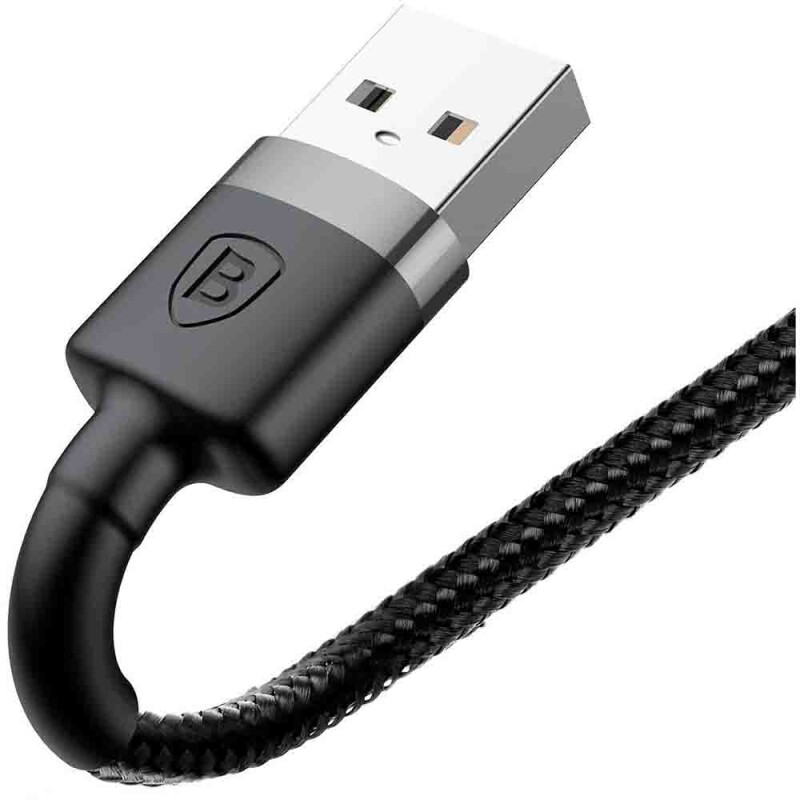 Baseus CALKLF-AG1 кабель черно-серый с USB на lightning 2.4A 50 см