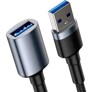 Baseus CADKLF-B0G кабель темно серый с USB3.0 Папа на USB3.0 Мама 2A 1 м