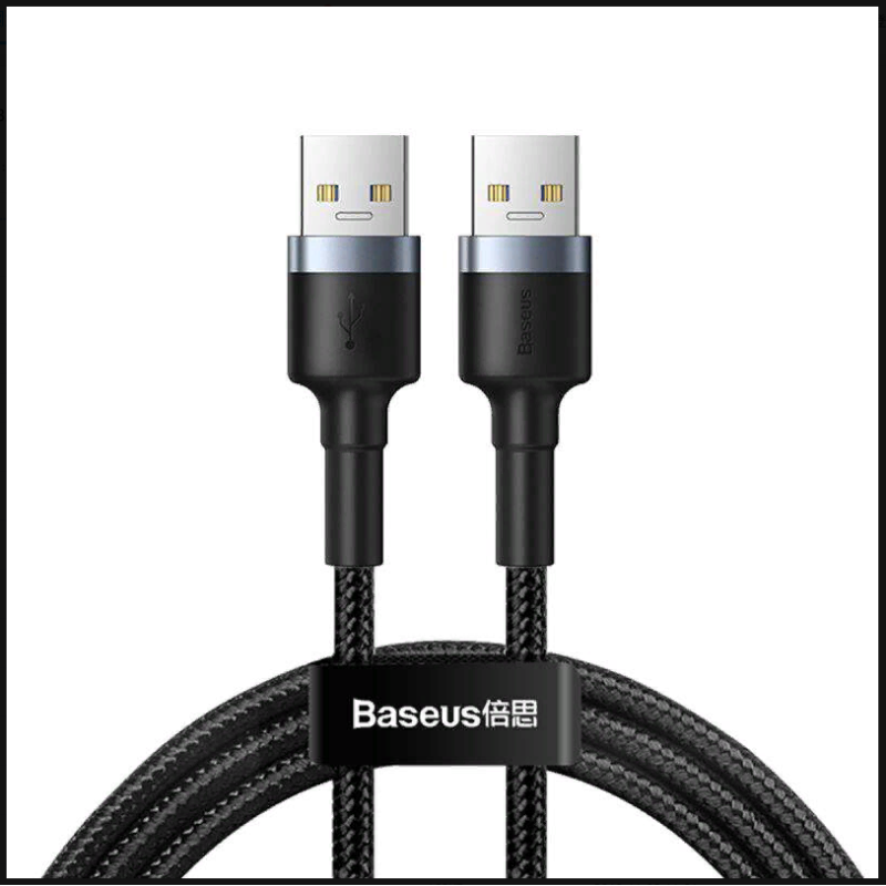 Baseus CADKLF-C0G кабель темно серый с USB3.0 Папа на USB3.0 Папа 2A 1 м