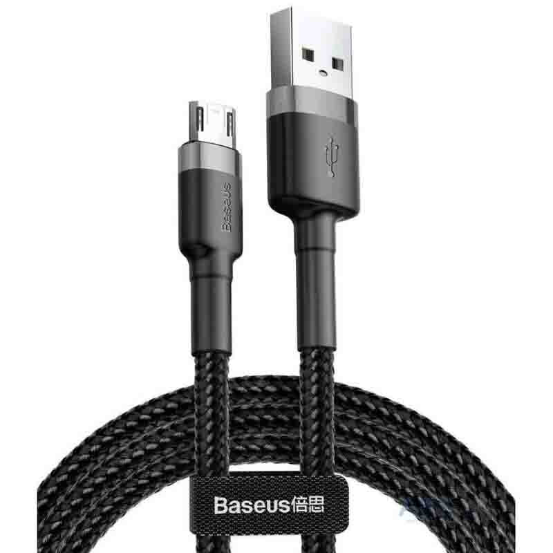 Baseus CAMKLF-AG1 кабель серо-черный с USB на Micro 2.4A 50 см