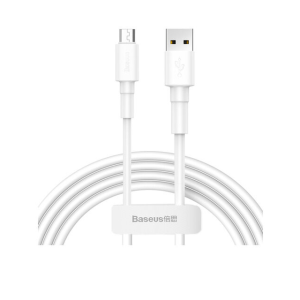 Baseus CAMSW-02 кабель белый с USB на Micro 2.4A 1 м