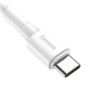 Baseus CATSW-02 кабель белый с USB на Type-C 3A 1 м