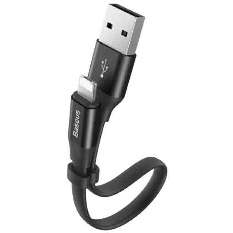 Baseus CALMBJ-B01 кабель черный с USB на lightning 23 см