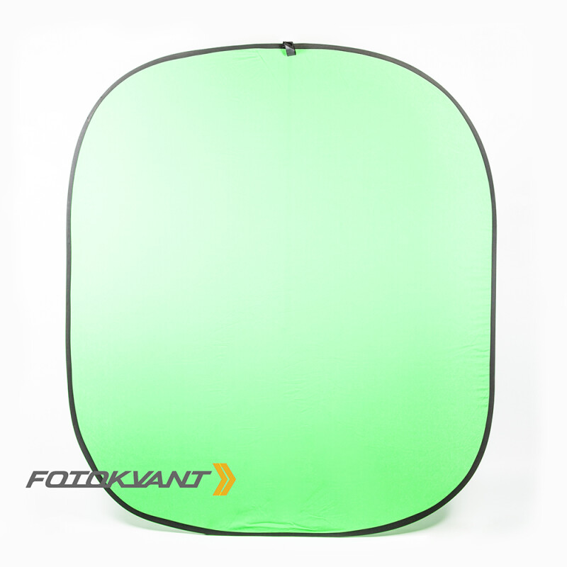 Fotokvant BG-1821 Green фон тканевый складной зеленый хромакей 1,8х2,1 м
