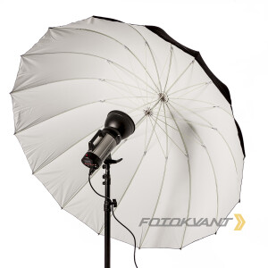 Fotokvant U-130W Para параболический глубокий зонт белый 130 см