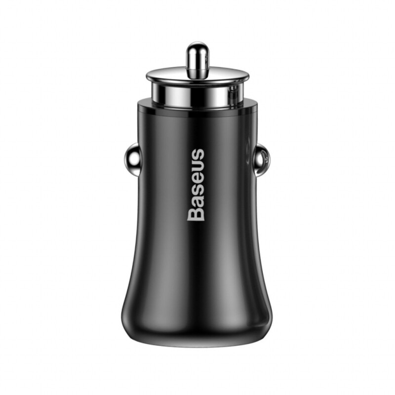 Baseus CCALL-GB01 Gentleman 4.8A Dual-USB автомобильное зарядное устройство цвет черный
