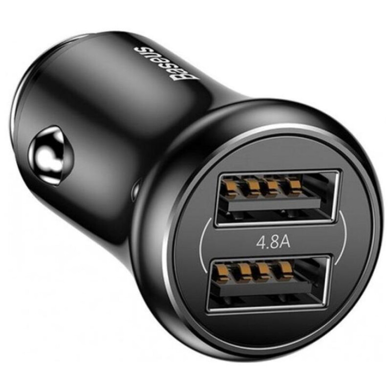 Baseus CCALL-GB01 Gentleman 4.8A Dual-USB автомобильное зарядное устройство цвет черный